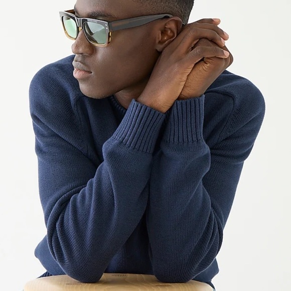 New J Crew Heritage cotton crewneck sweater Item BI841 - Picture 1 of 4